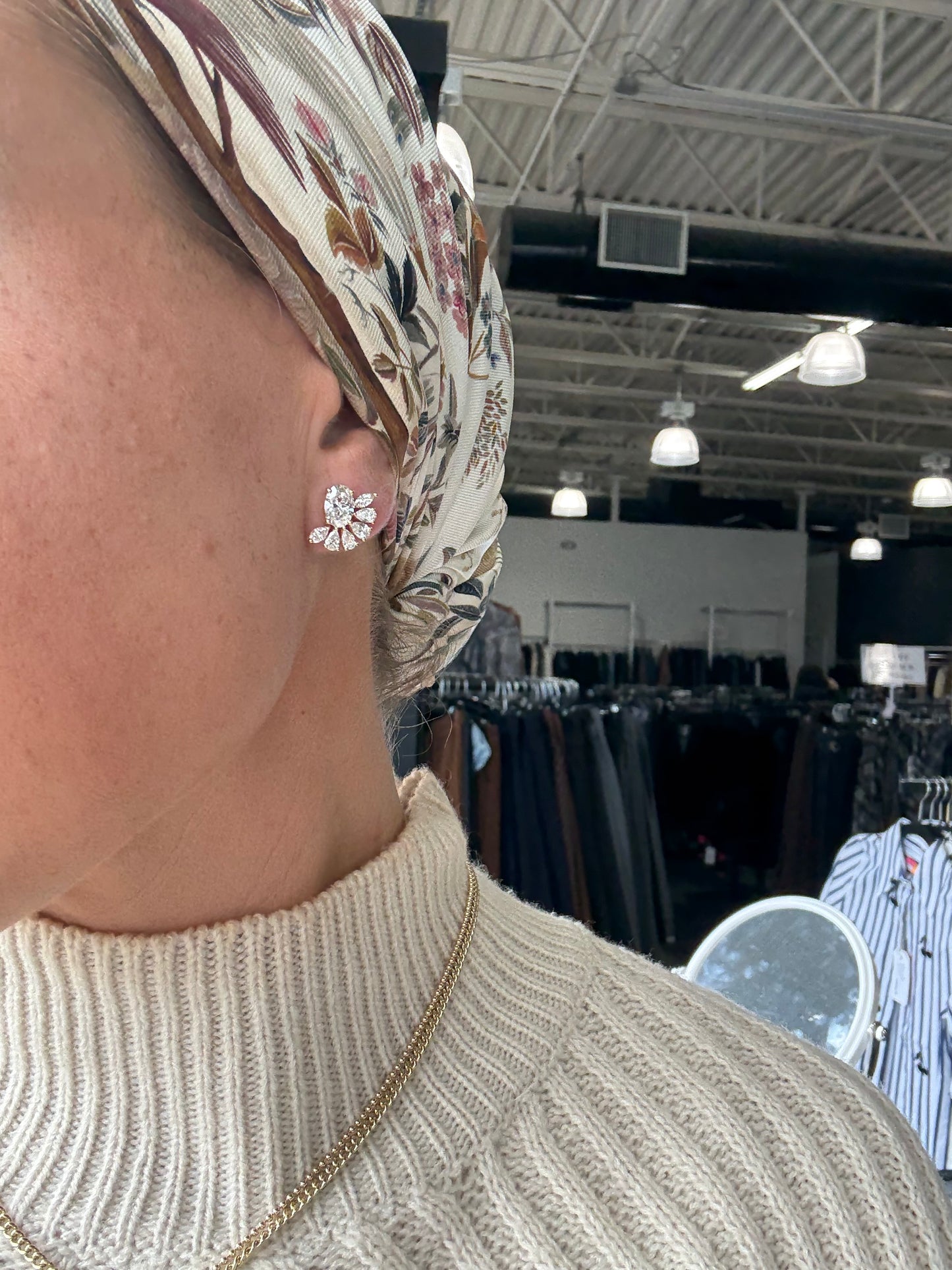 3.28 cttw Yellow Gold Multi Shape Crawlers