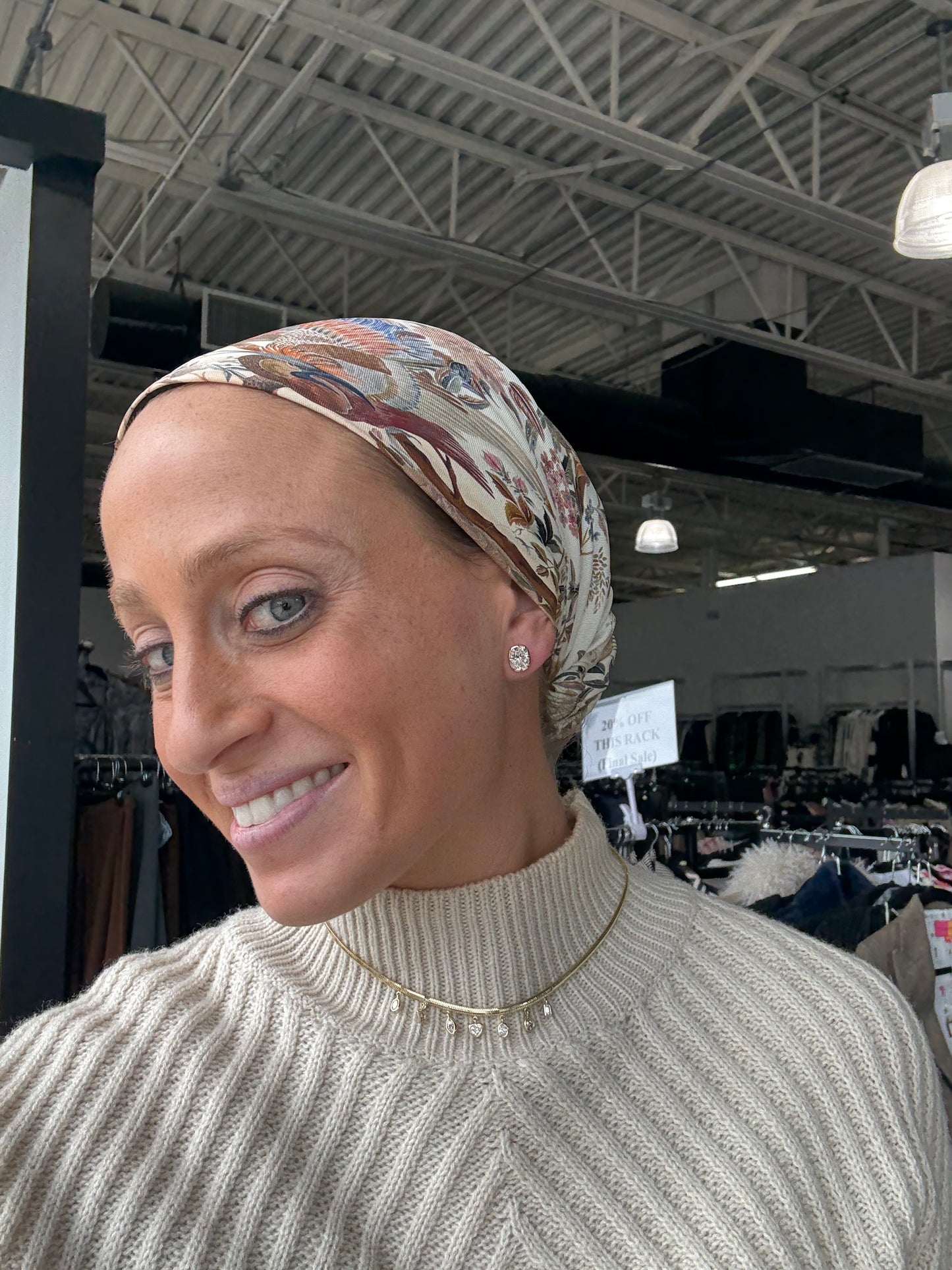 Charm Necklace On Herringbone Chain