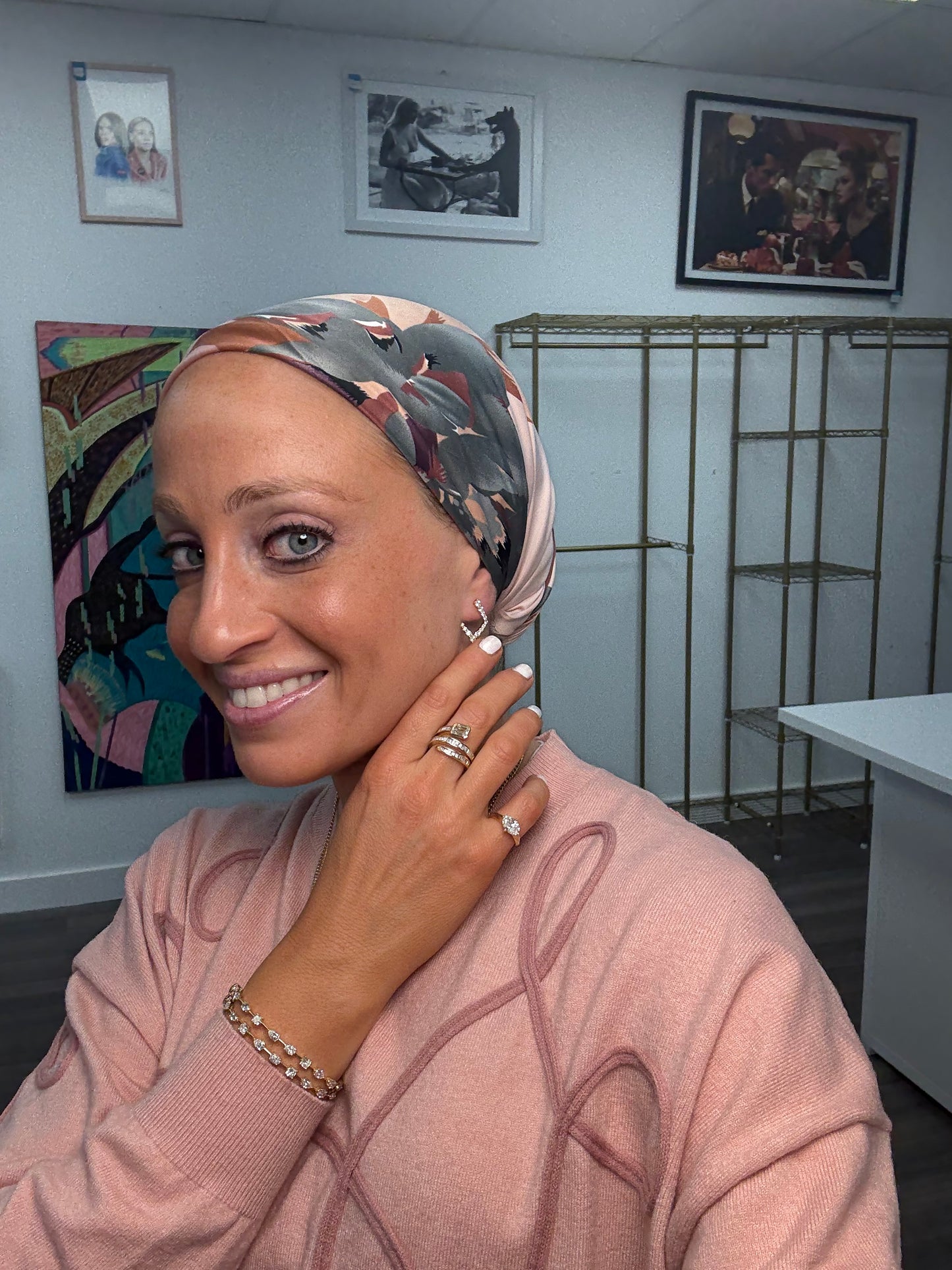 1.82 cttw Yellow Gold Front Facing Diamond Hoops