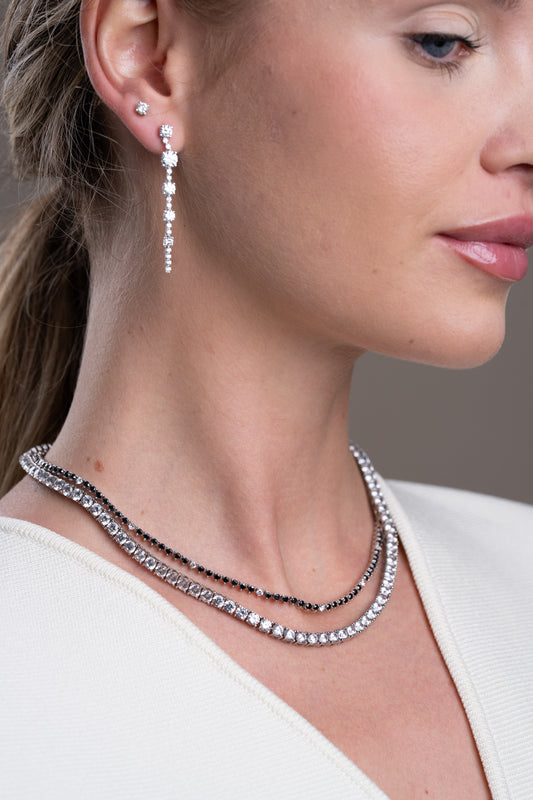 Straight Tennis Necklace