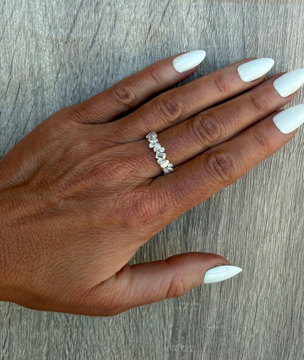 1.5 cttw yellow gold multi shape ring