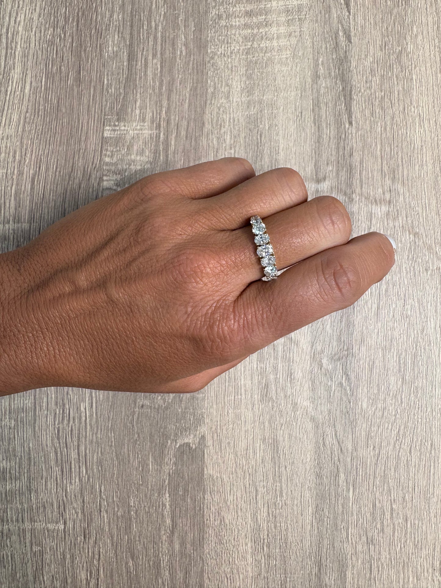 1.78 cttw Halfway Graduating Oval Eternity Band