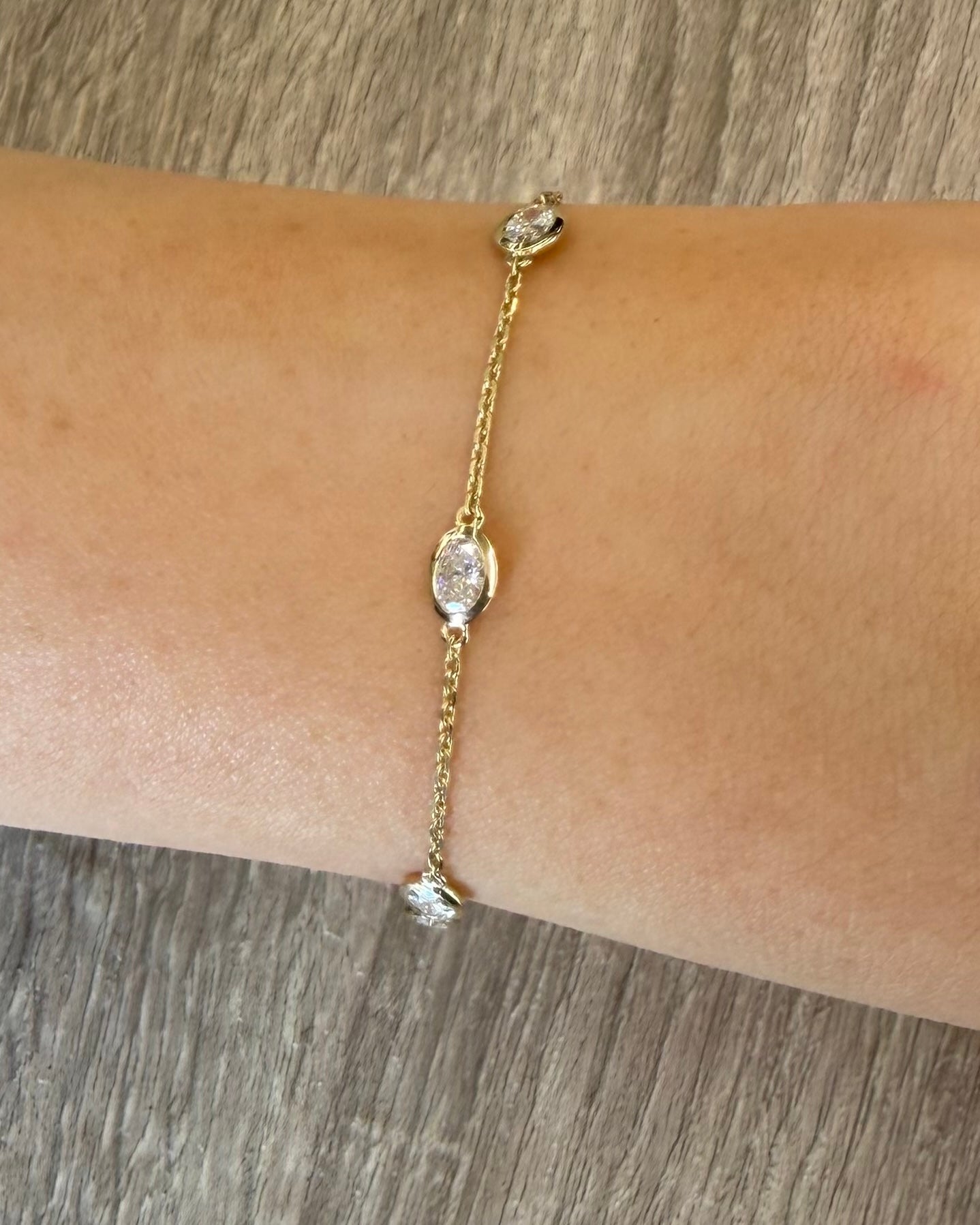 1 ct diamond by the yard bracelet