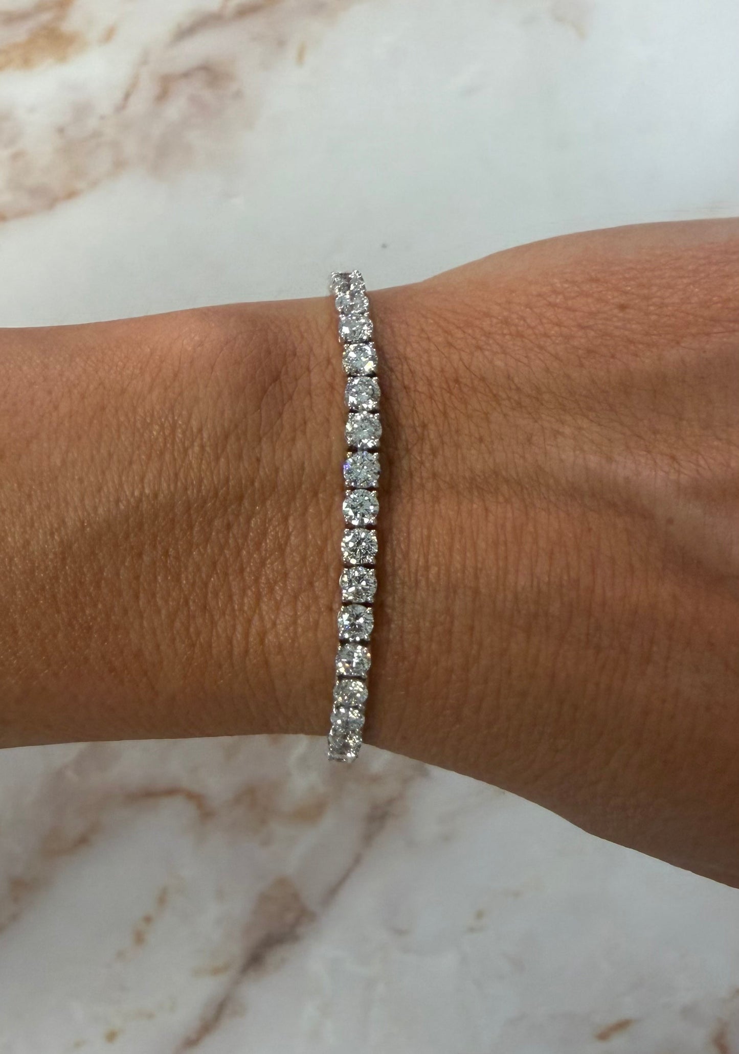 9.5 cttw 4 prong tennis bracelet
