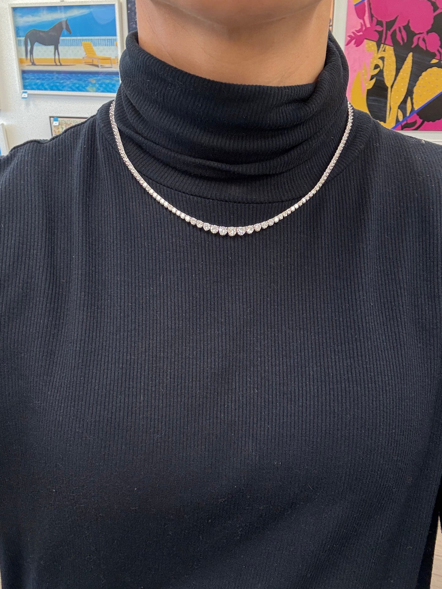 10 cttw 3 Prong Graduated Tennis