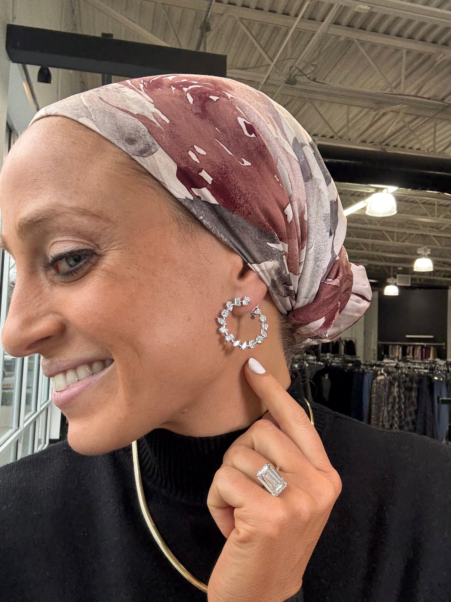 6.30 cttw Mixed Shape Front Facing Hoops