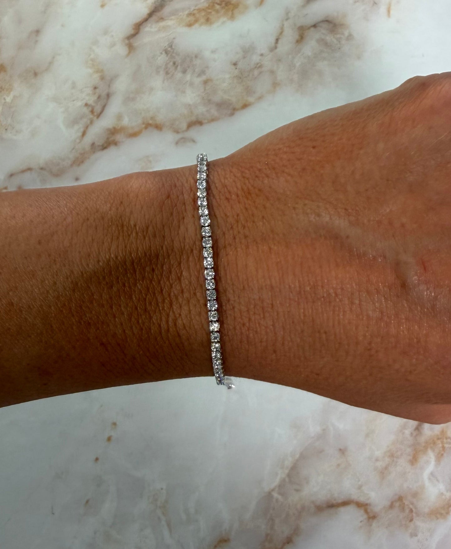 2.58 cttw 4 prong tennis bracelet