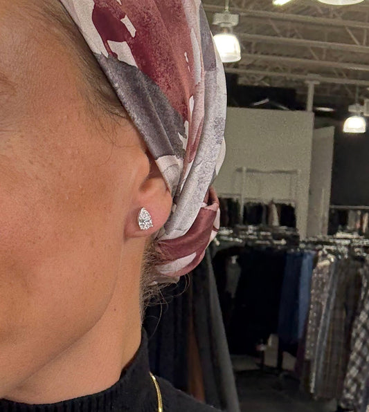 2.12 cttw Pear Studs