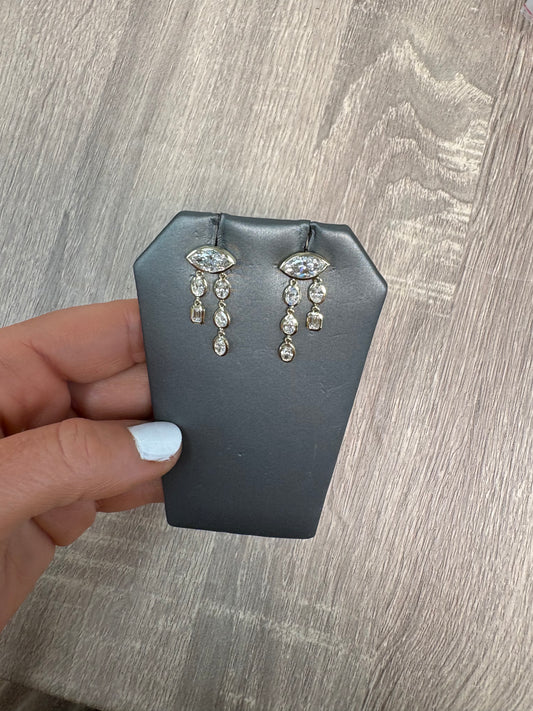 3.83 cttw Bezel East West Marquis With 2 Drops