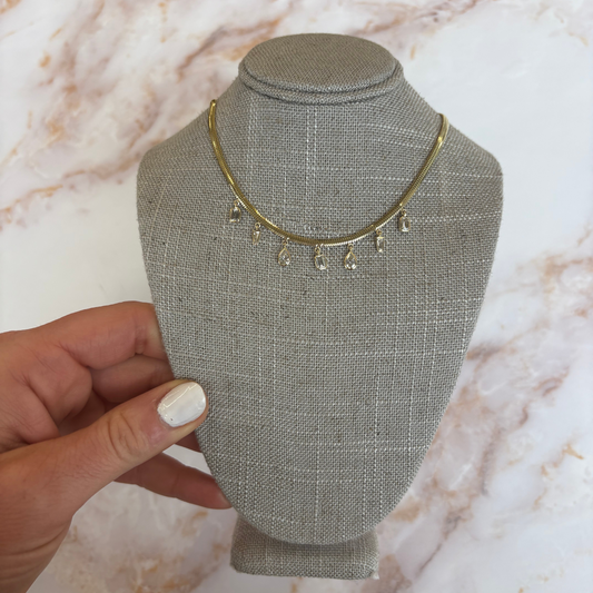 2 cttw bezel diamonds on herringbone chain