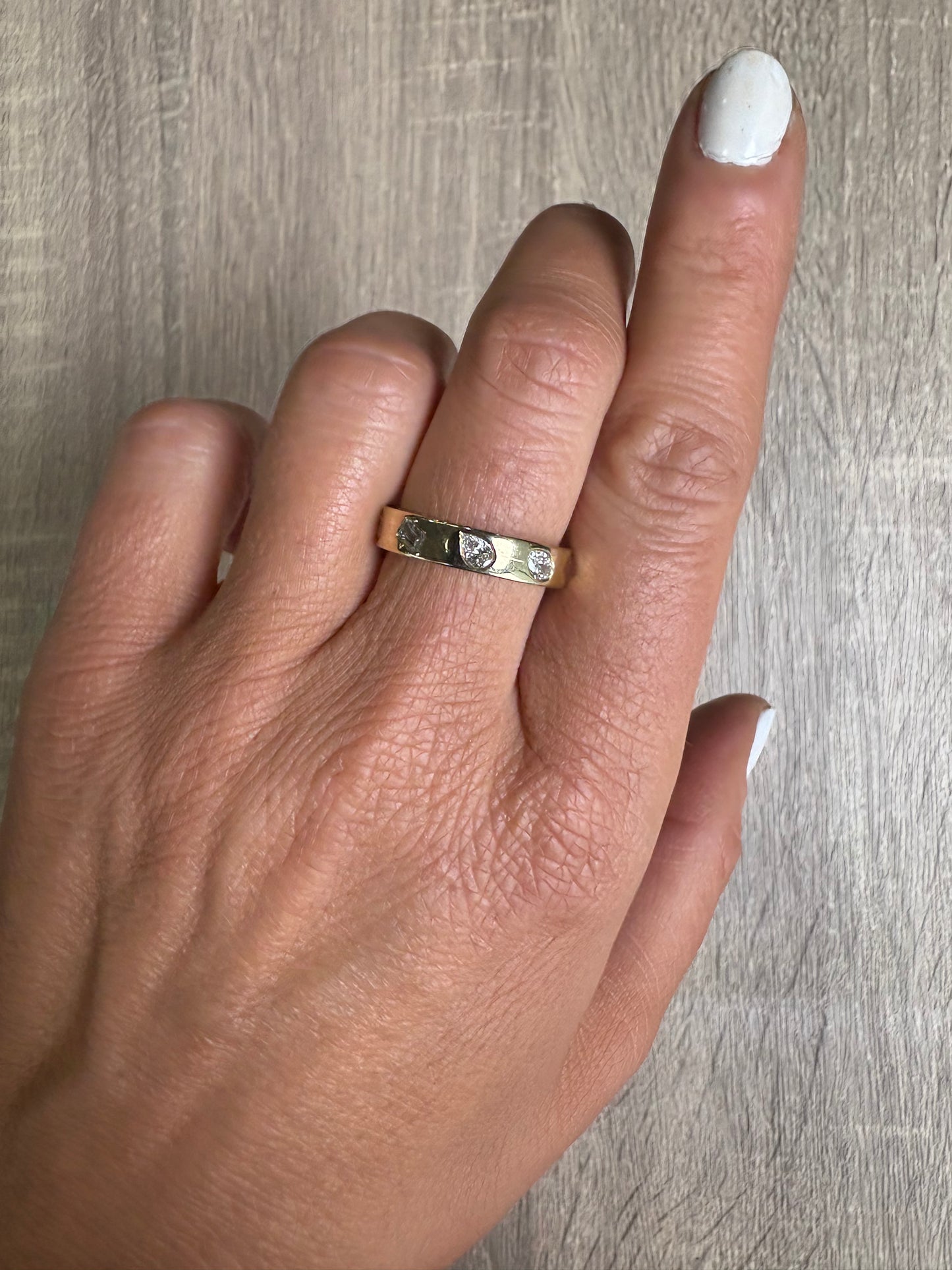 1.44 cttw Gold Ring with Mixed Shape Diamonds