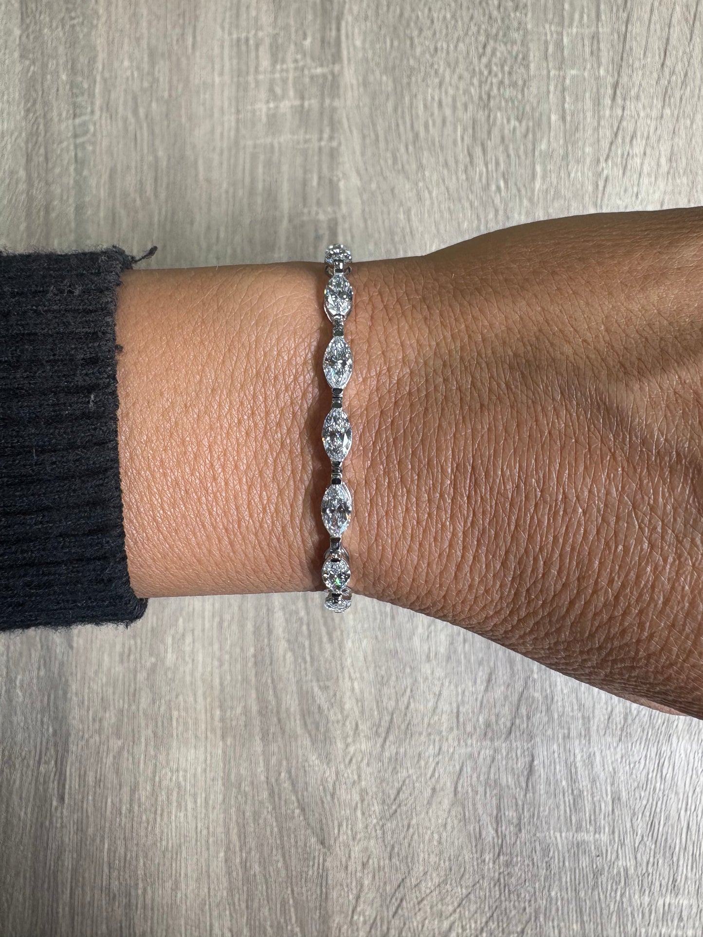 8.5 cttw East West Marquis Tennis