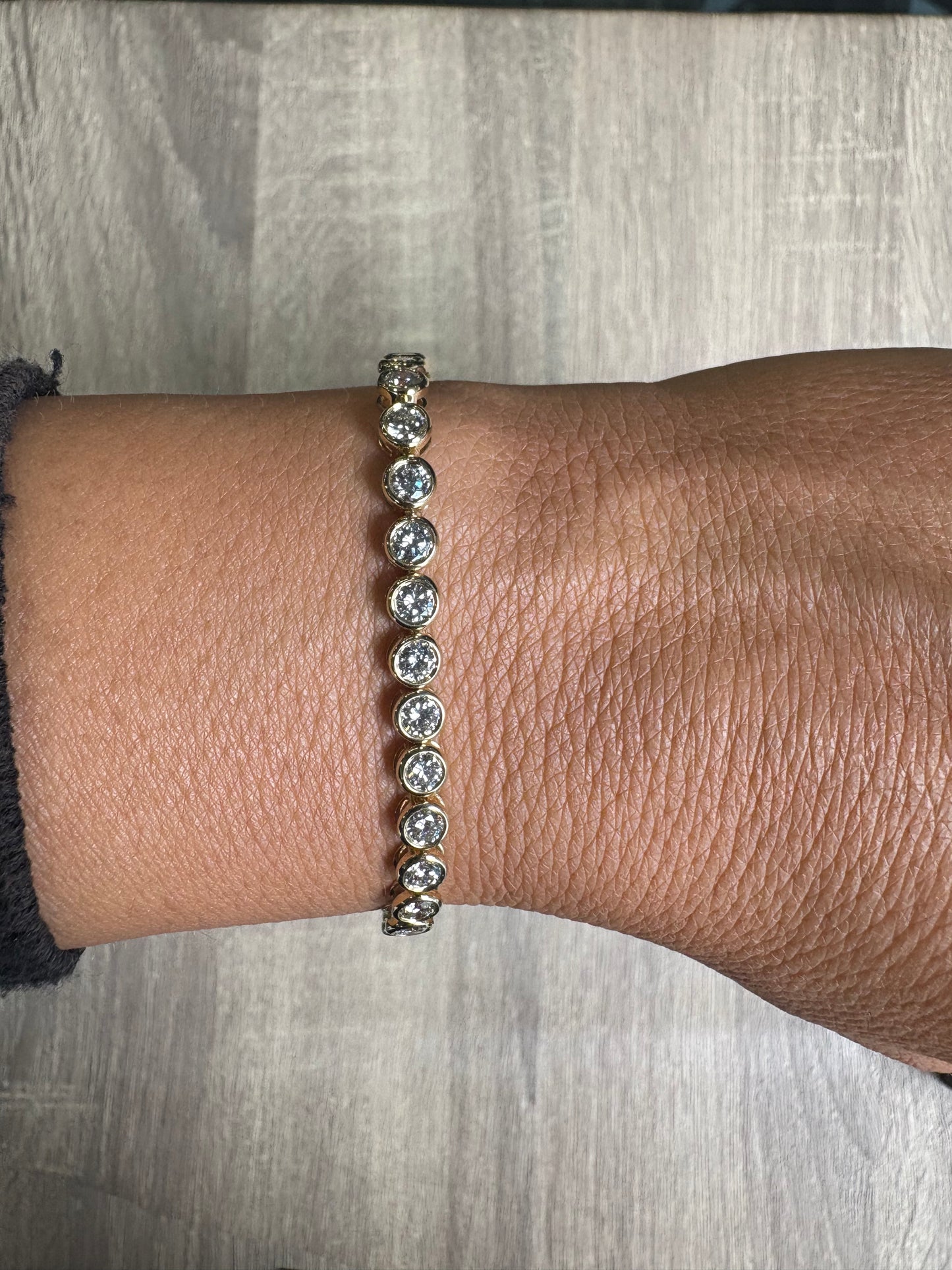 6.32 cttw Round Bezel Tennis