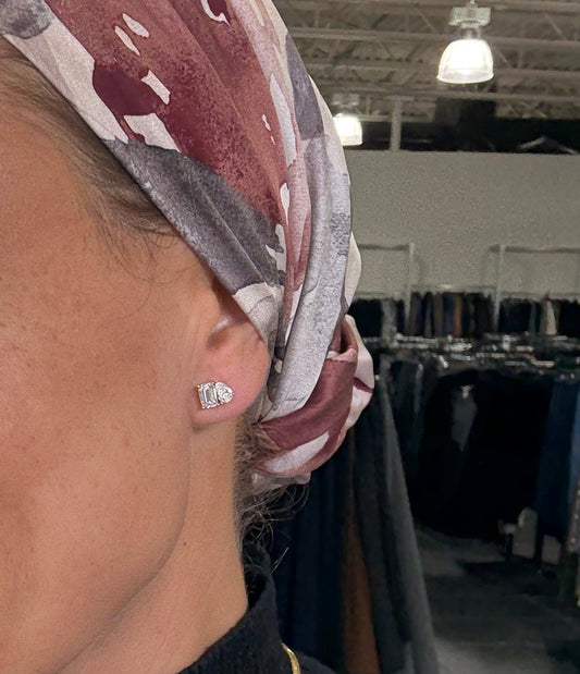 2 cttw Yellow Gold Emerald & Pear Toi Et Moi Earrings