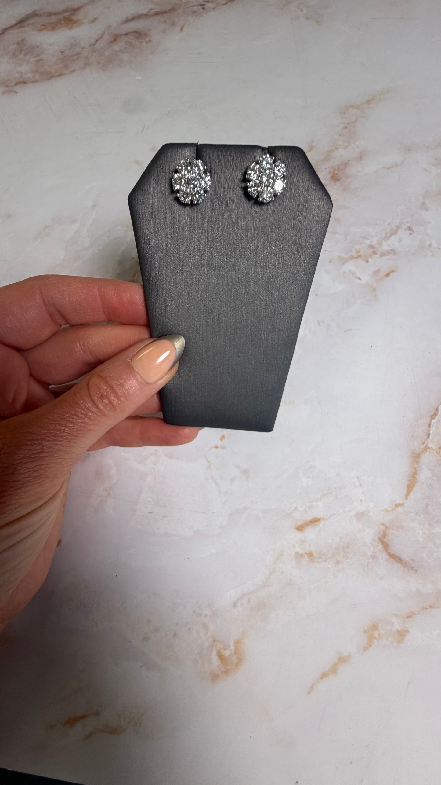 3.14 cttw flower studs