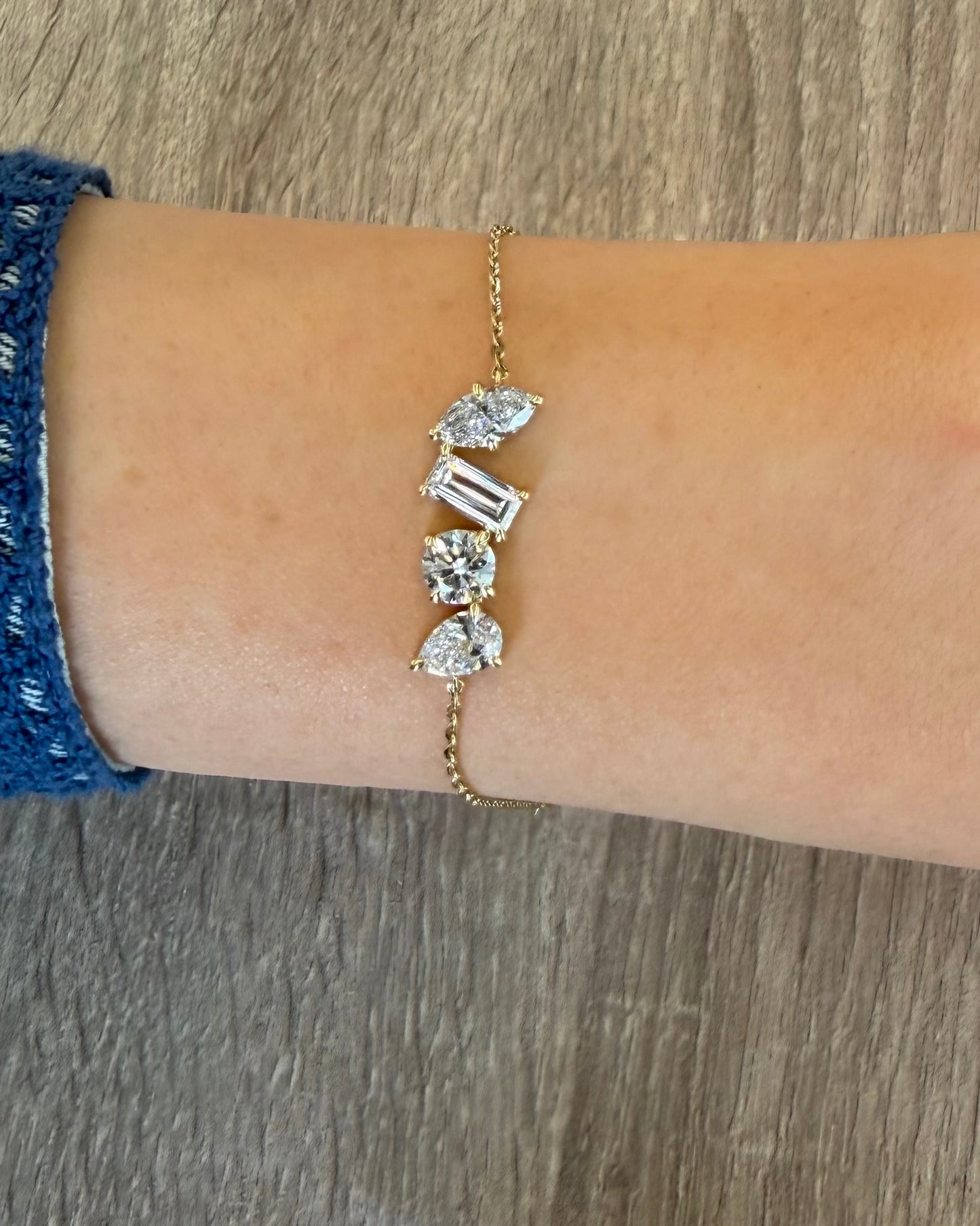 2.13 cttw Multi Shape Bracelet