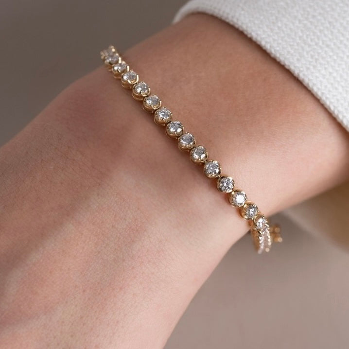 4 cttw Buttercup Tennis Yellow Gold