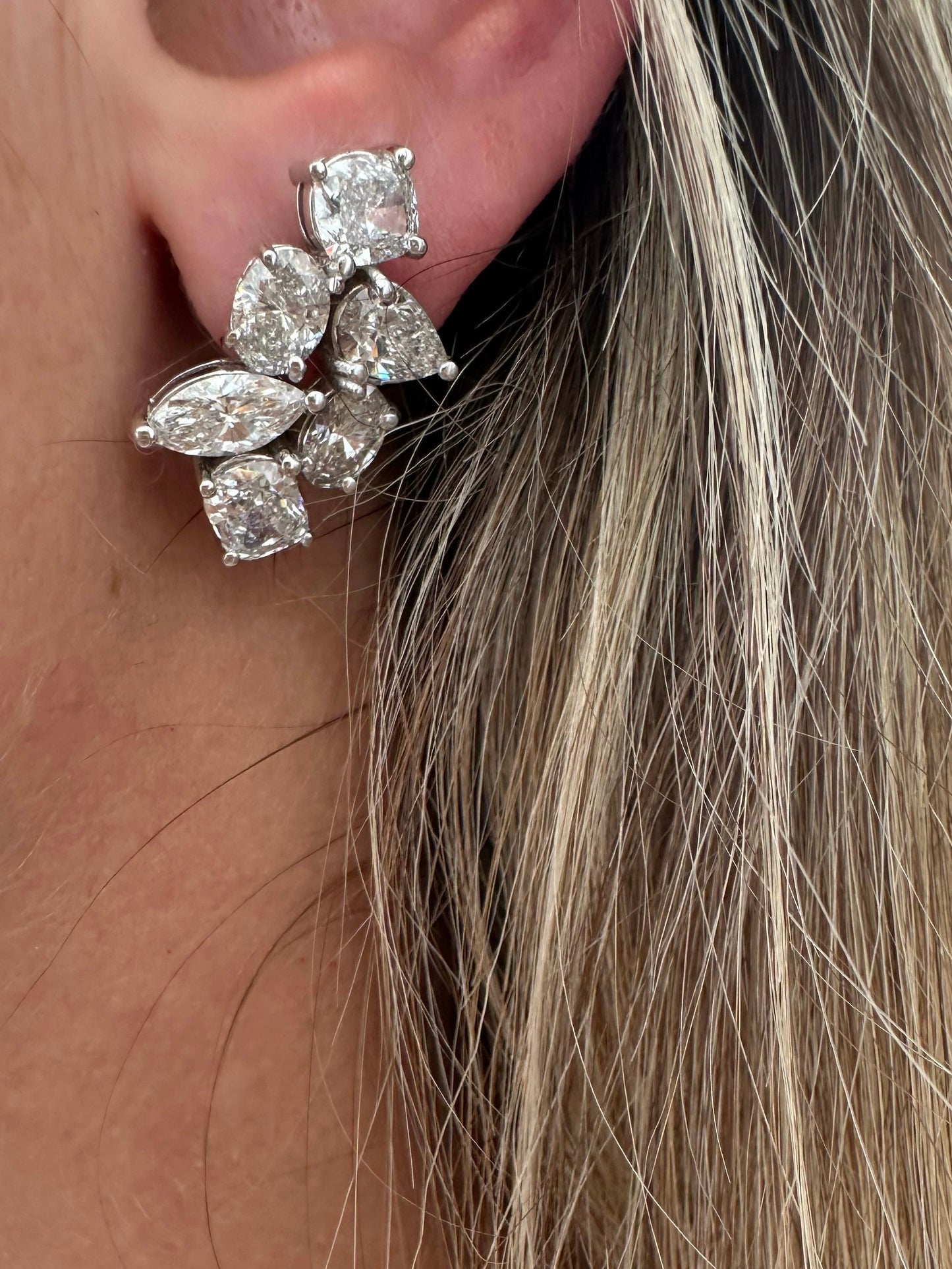 16 cttw multi shape earrings