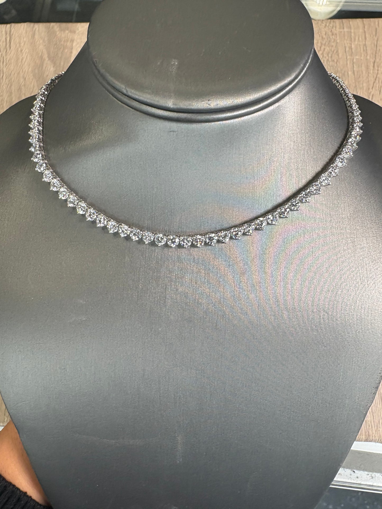 Straight Tennis Necklace