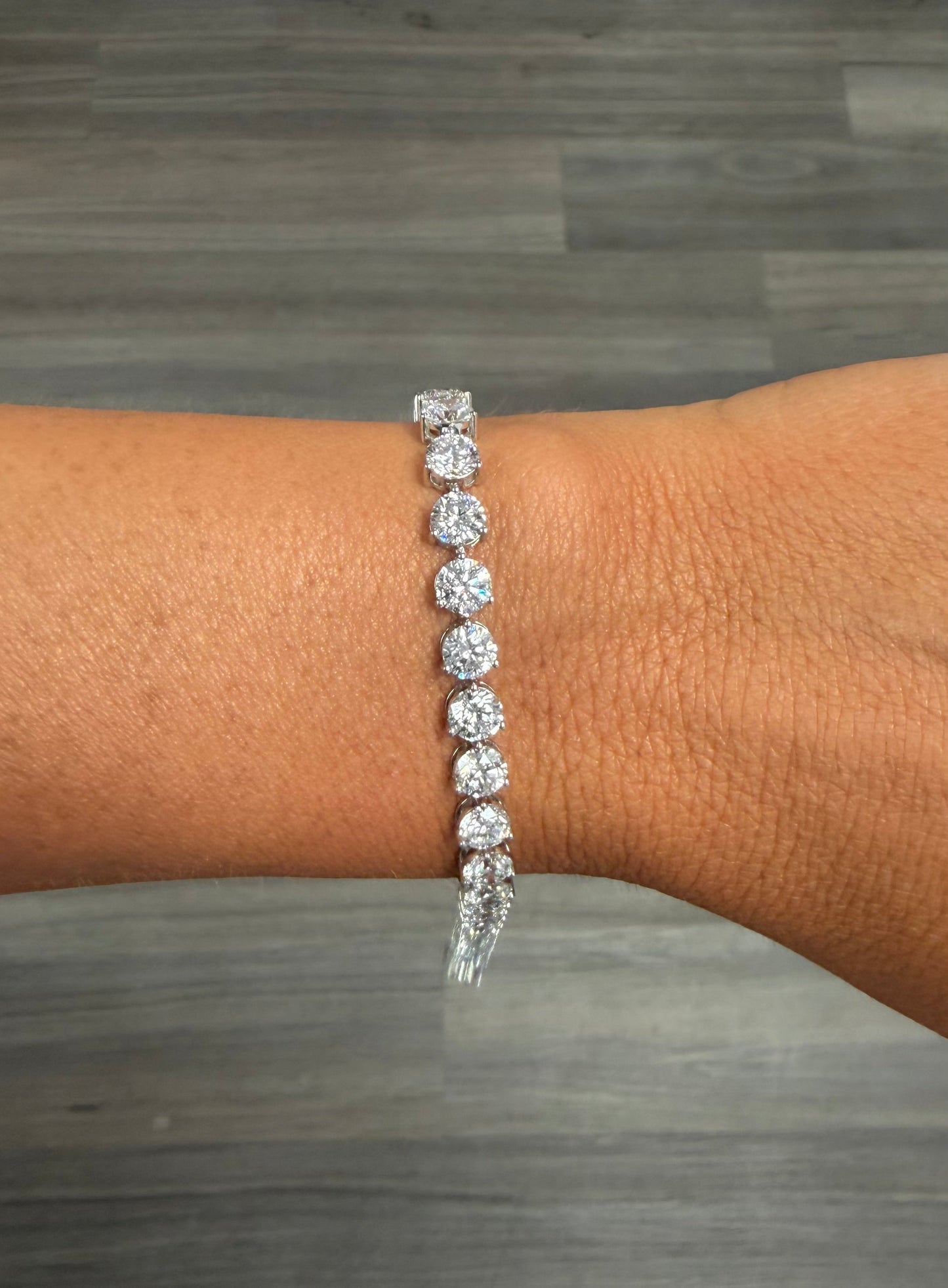 16 cttw round tennis bracelet