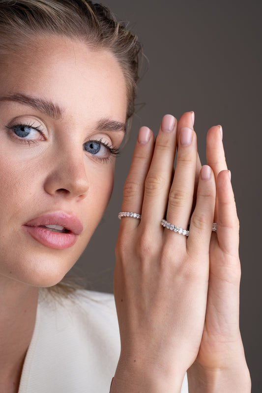 Oval Eternity Band