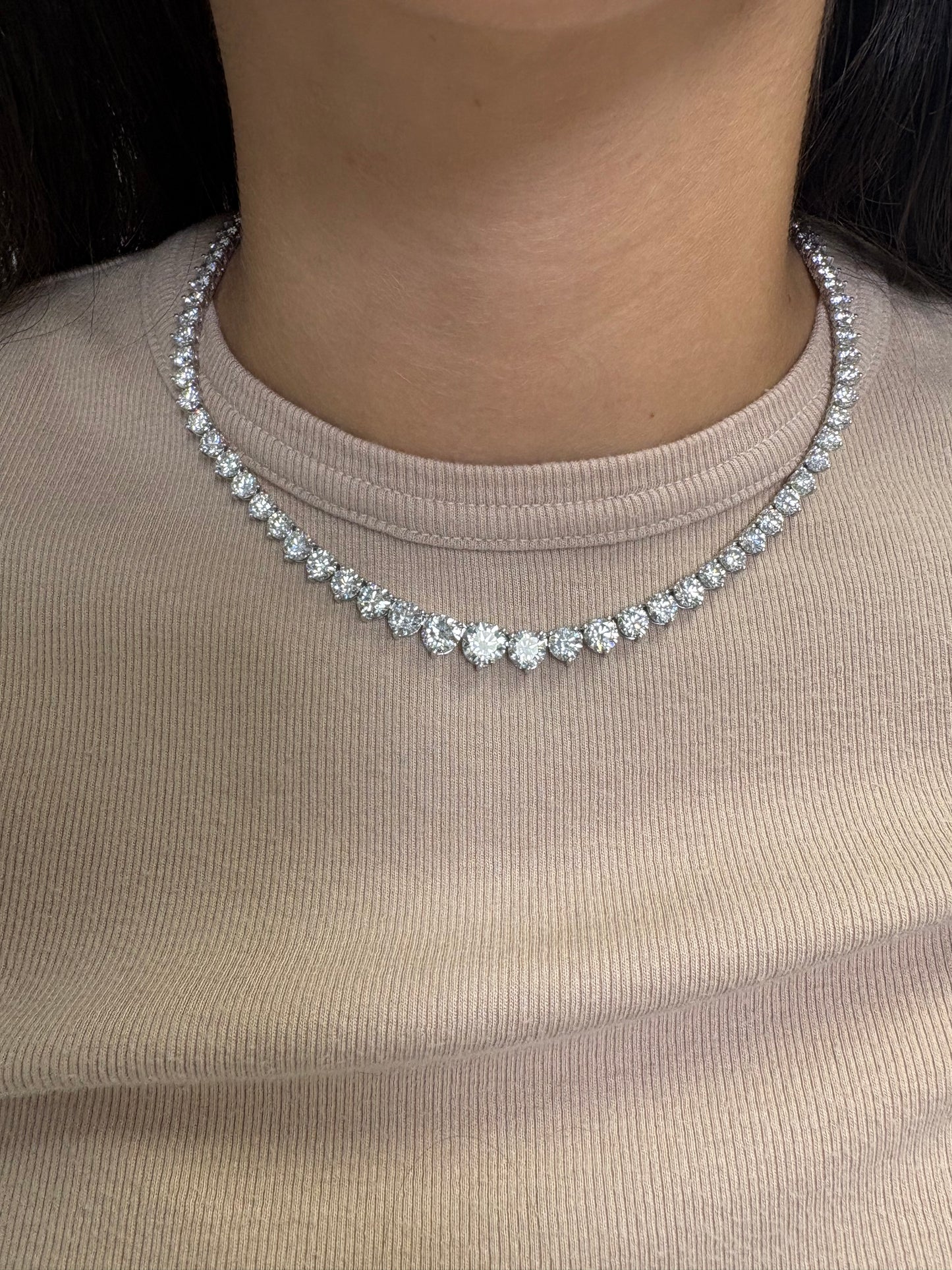 Graduated Tennis Necklace