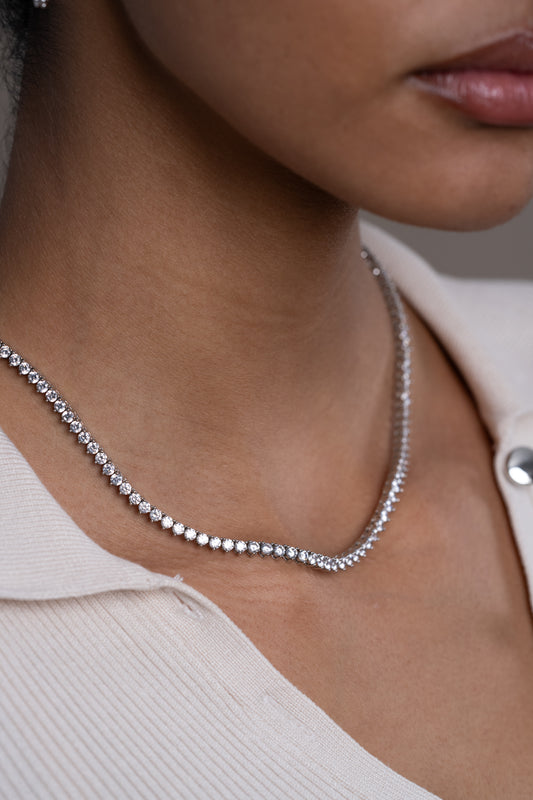 Straight Tennis Necklace