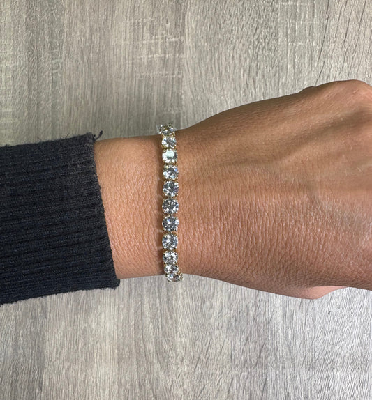 17.22 cttw Yellow Gold Tennis Bracelet