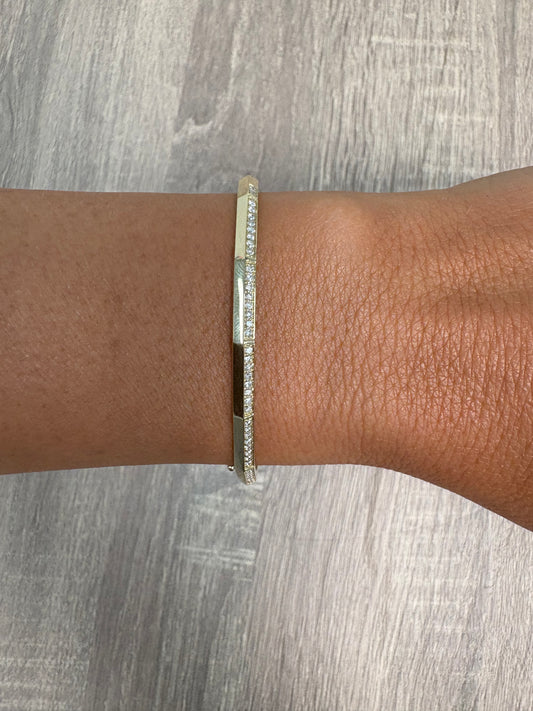 .41 cttw Bangle With Pave Diamonds