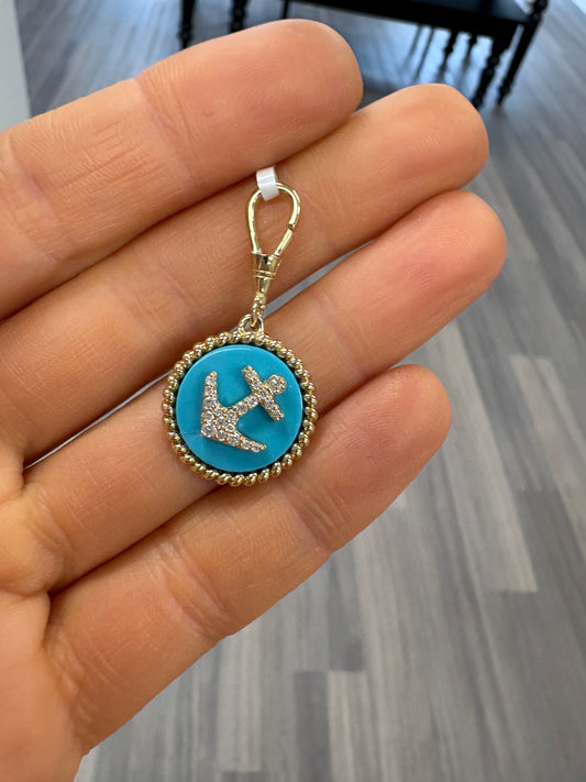 3 ct Anchor Charm
