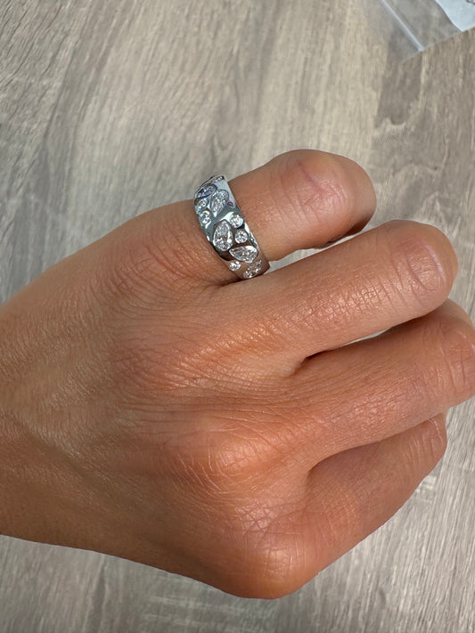 1.19 cttw Mixed Shape White Gold Ring