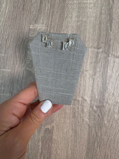 5.5 cttw 2 Stone Yellow Gold Studs