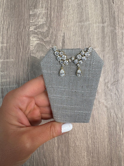 6.3 cttw Yellow Gold Crawlers With Pear Drop