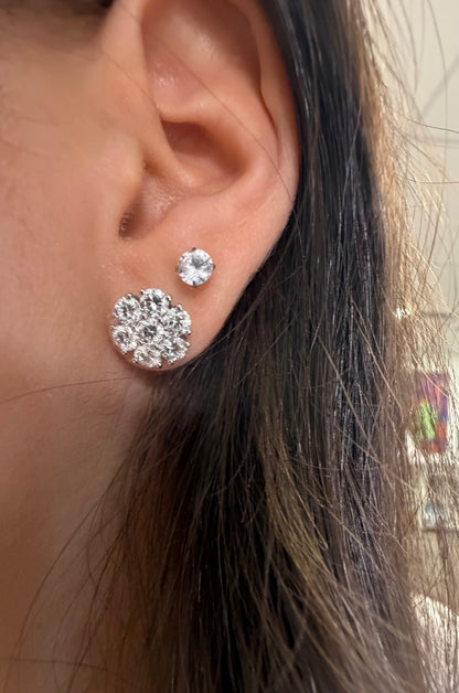 3.14 cttw flower studs