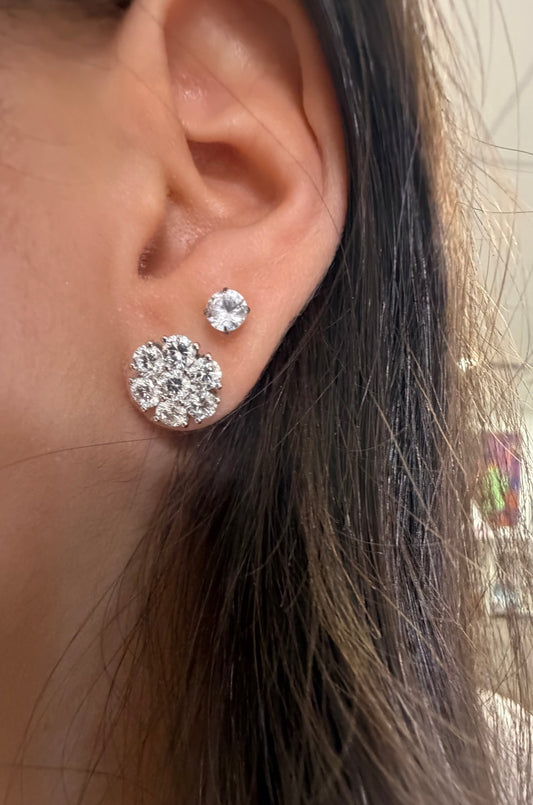 3.14 cttw flower studs