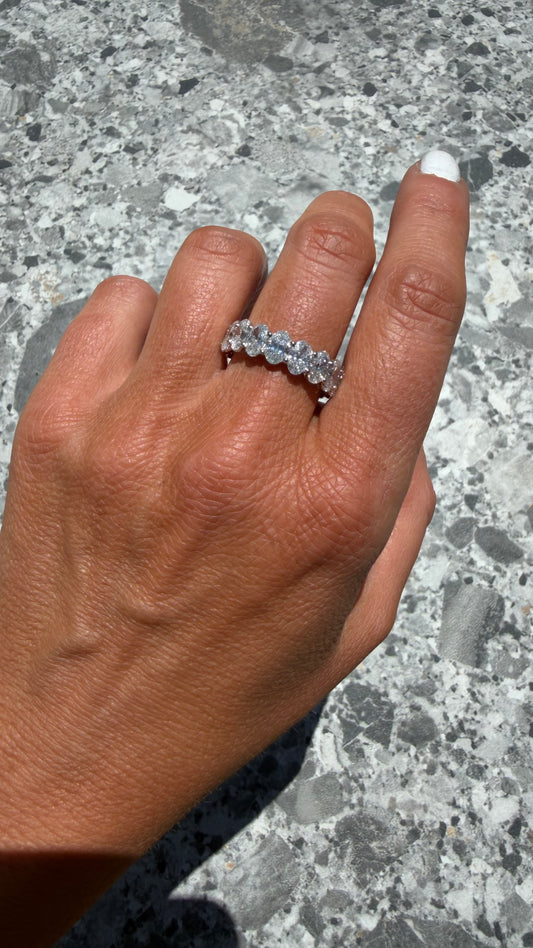 6.6 cttw oval eternity band