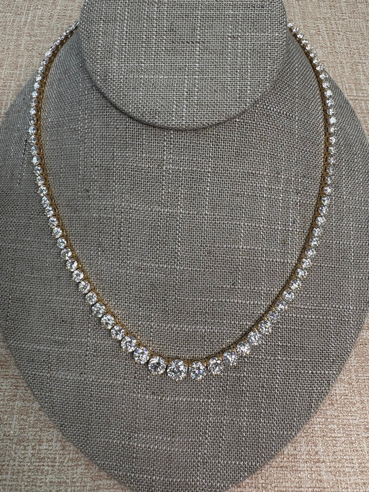 Graduated Tennis Necklace