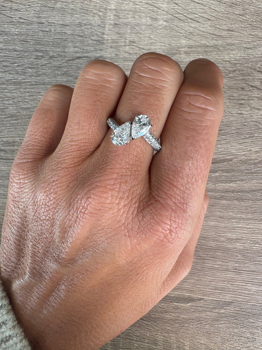 2 cttw Pear Wrap Ring