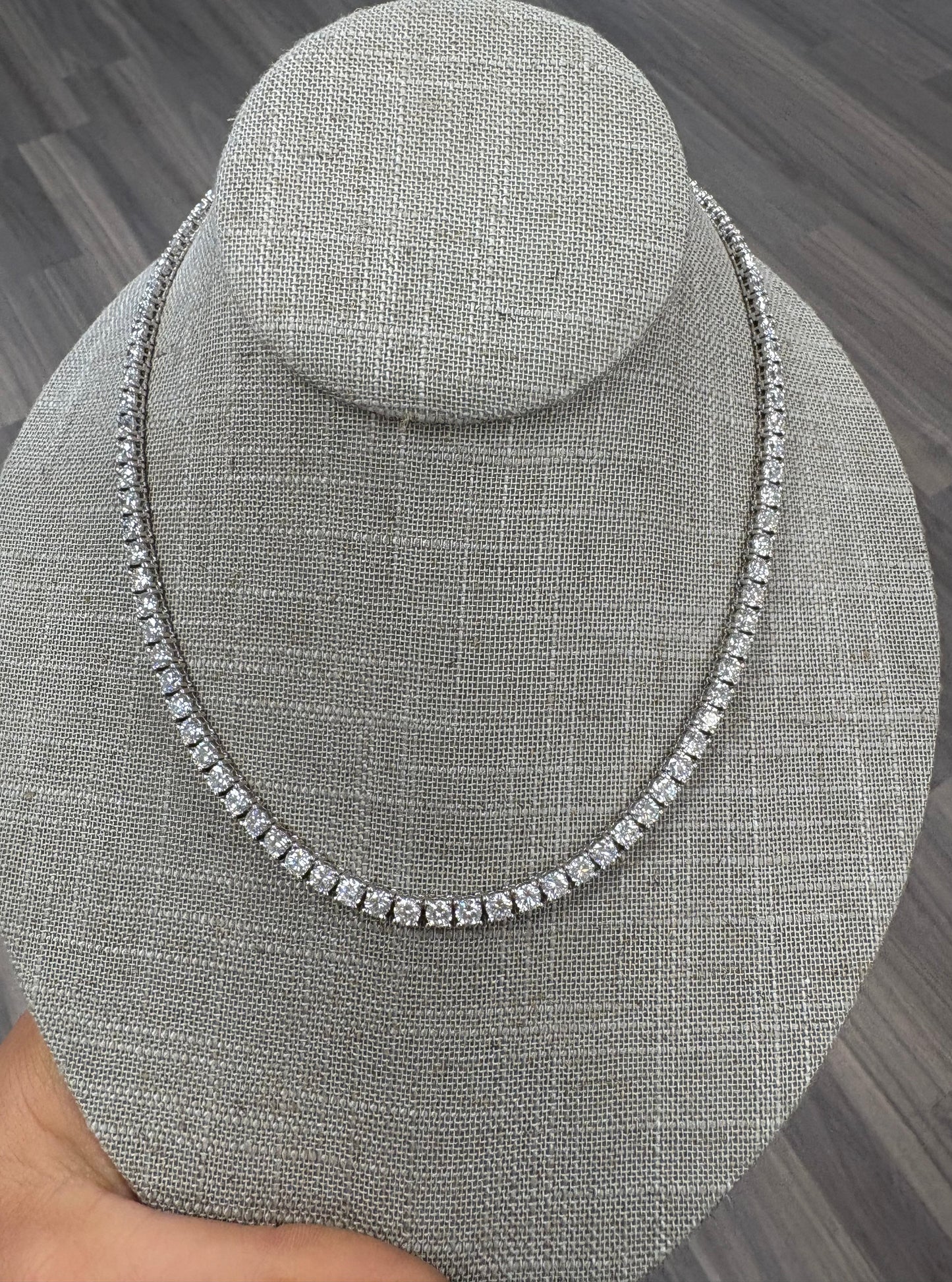 22.25 cttw 4 Prong Straight Tennis