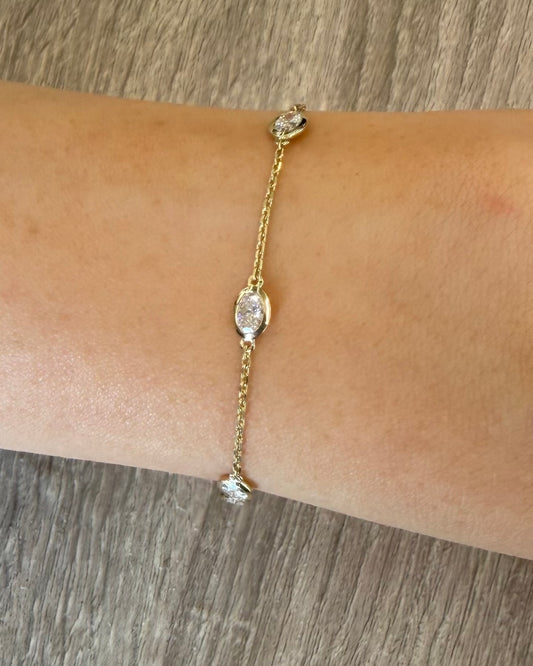 1 ct diamond by the yard bracelet
