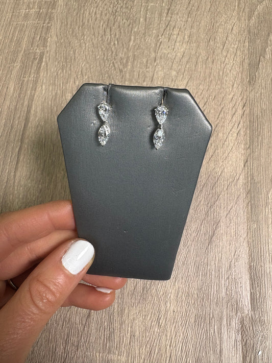 2.28 cttw Pear & Marquis Drop Earrings