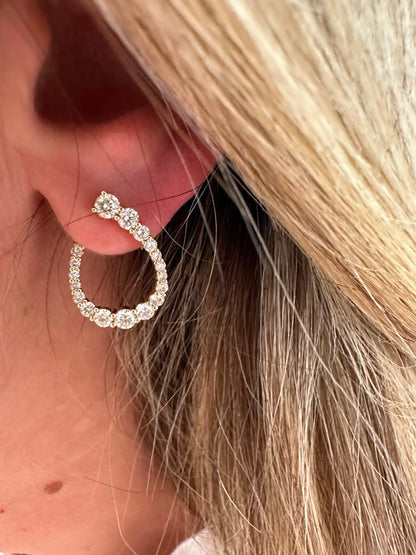 1.58 cttw yellow gold J hoops