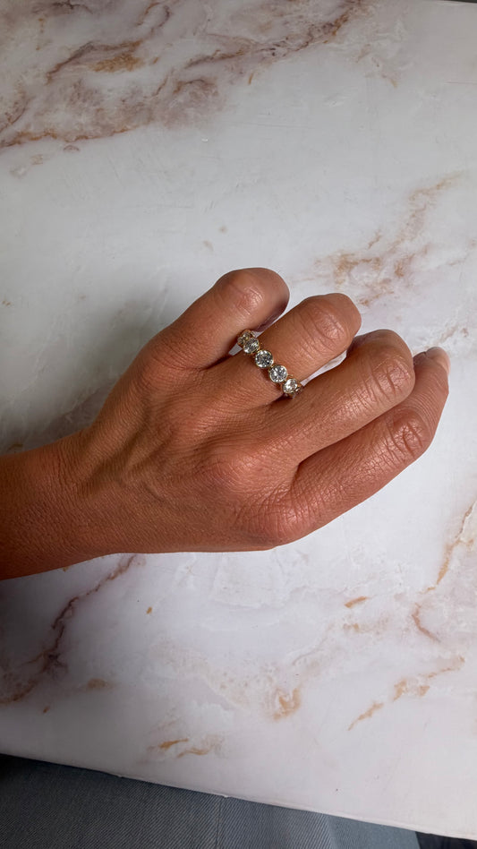 3.5 cttw round bezel eternity band