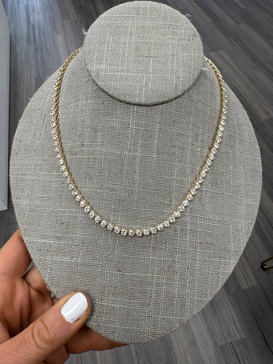 16 cttw Round Bezel Tennis