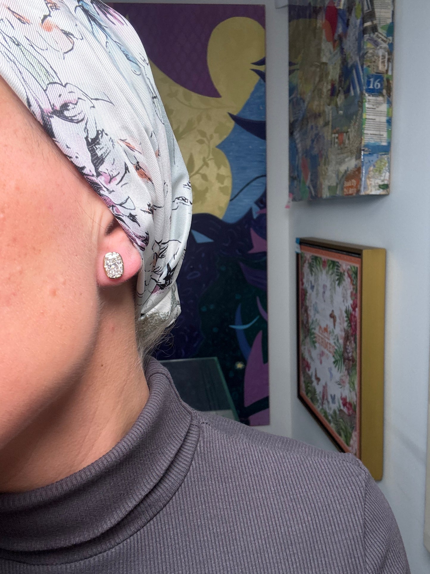 4 cttw pronged bezel cushion studs