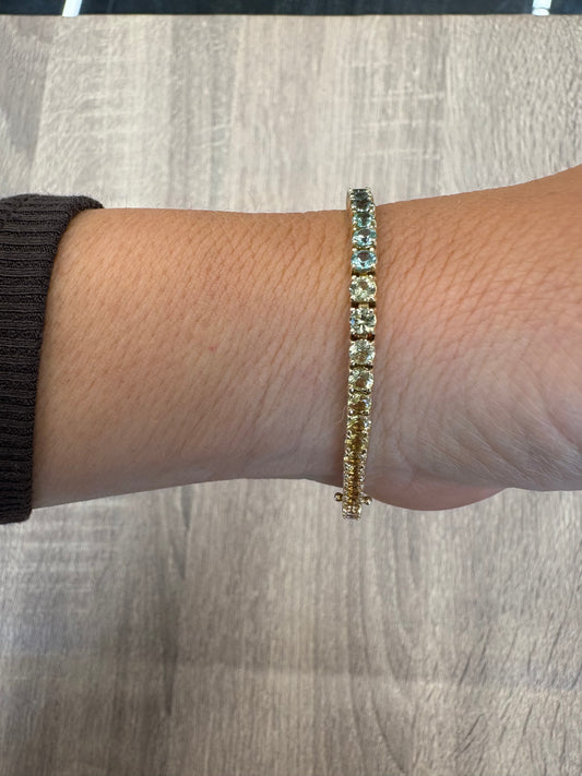 6 cttw Colorful Ombré Tennis Bracelet