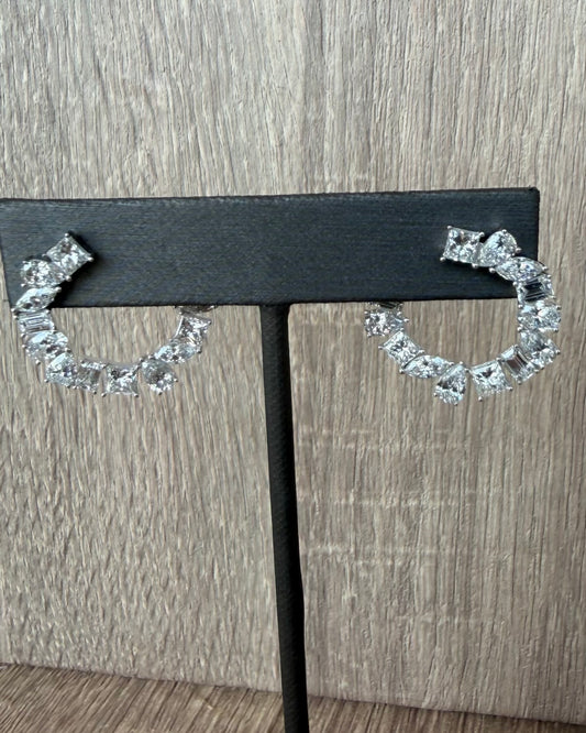 6.79 cttw multi shape front facing hoops