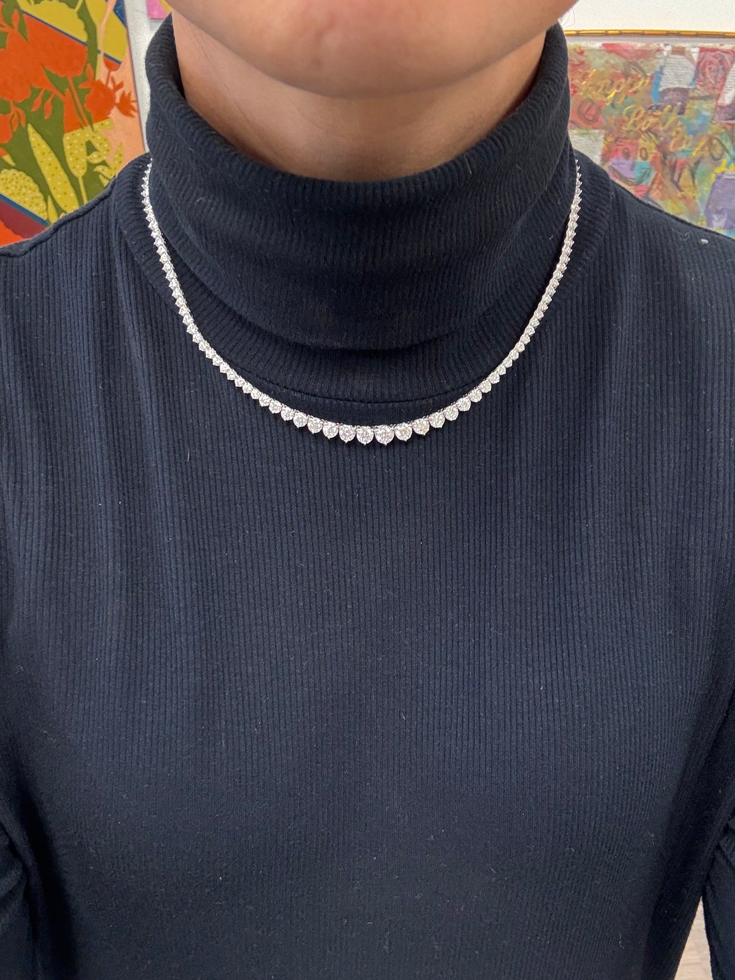 14 cttw 3 Prong Graduated Tennis