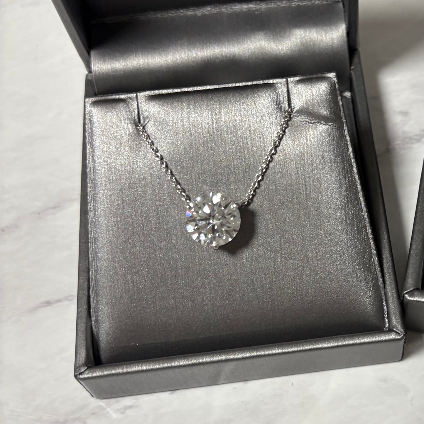 Round Solitaire Necklace