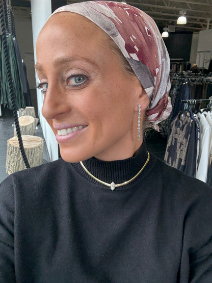 3.5 cttw Pear Tennis Earrings